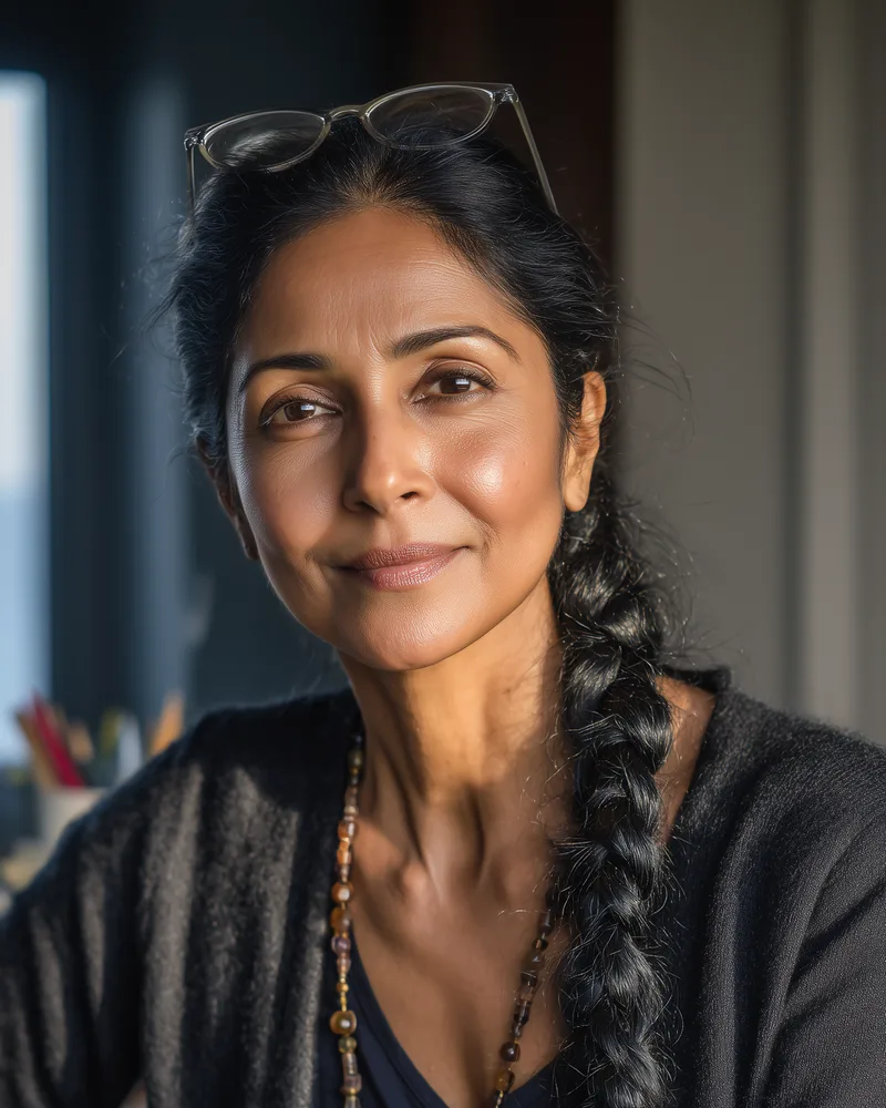 AI-generated portrait of Priya Raman, Billing & Accounts Specialist at Academy of Advertising.